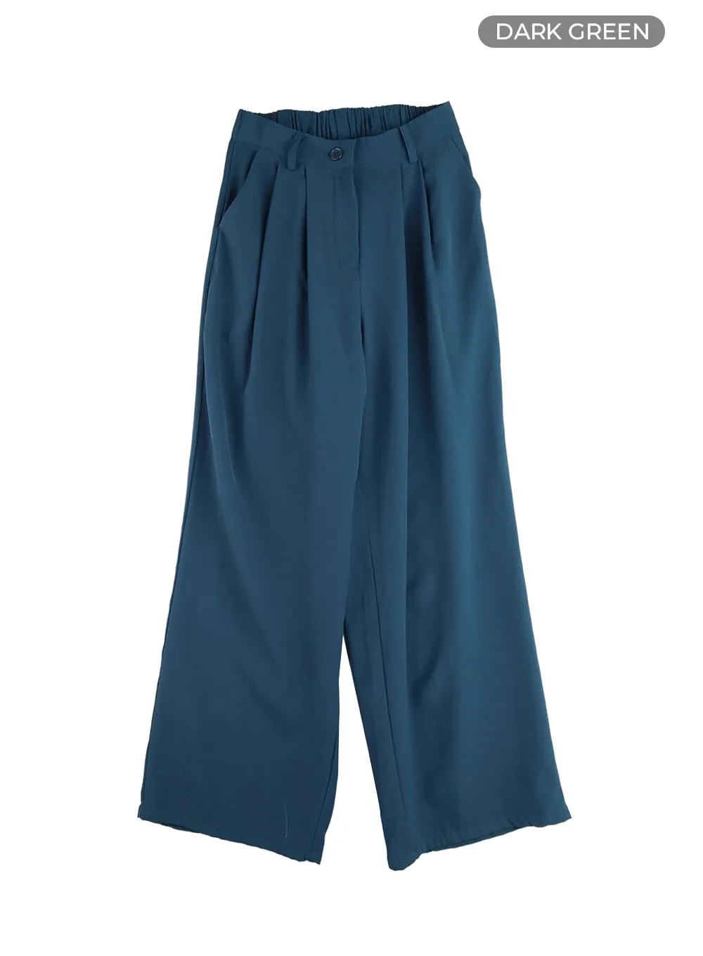 Solid Banding Wide Trousers OM412