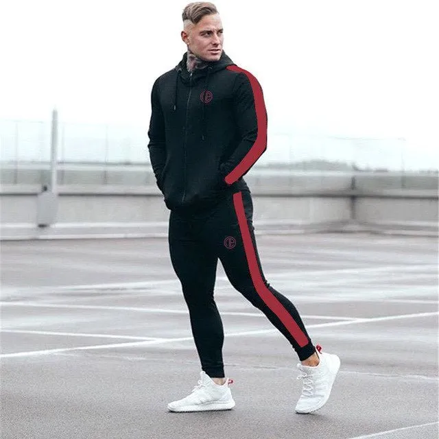 Sport Man Tracksuit Running Gym Men Set Sport Clothing Set Joggers Fitness Bodybuilding Sports Suits Mens Hoodie Pants Suit Men