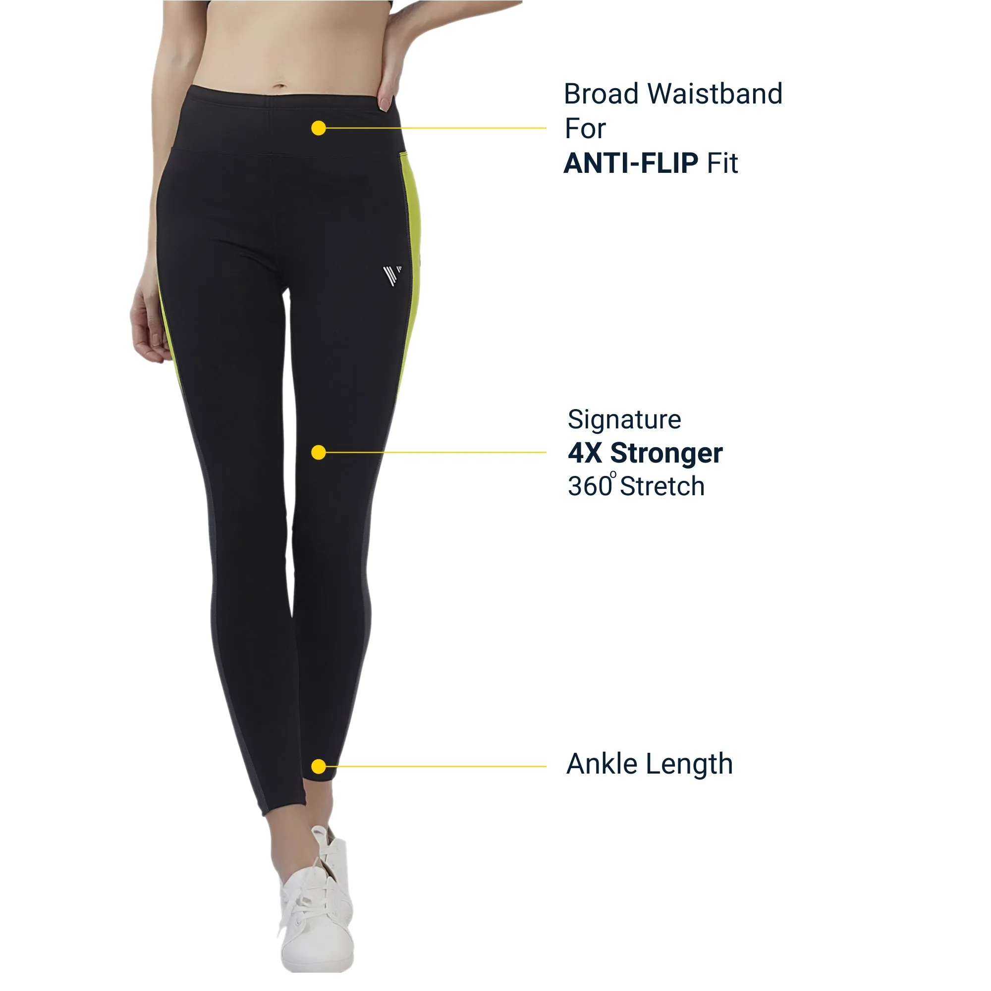 The Boost Women LEGGING (High Rise Waistband with hydro-dry Tech)