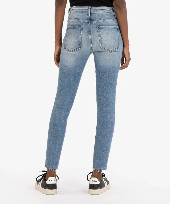 The Charlize High Rise Cigarette Jeans - Effortless Wash