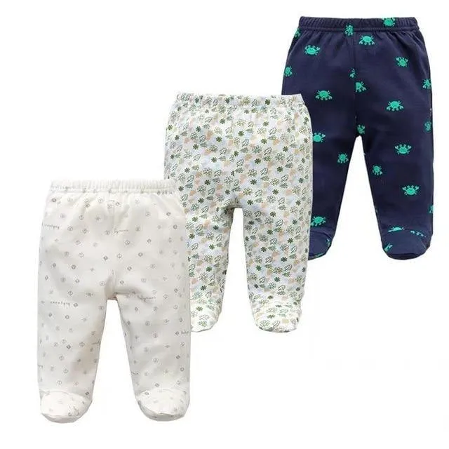 Three piece cotton baby pants