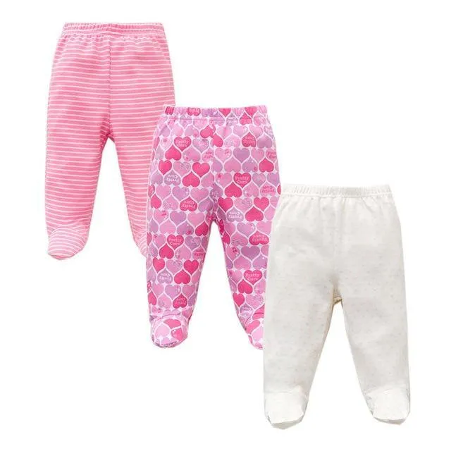 Three piece cotton baby pants