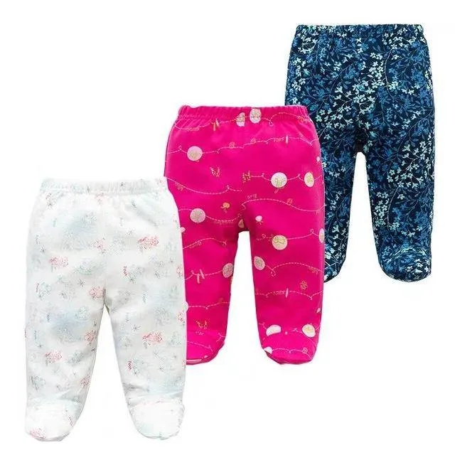 Three piece cotton baby pants