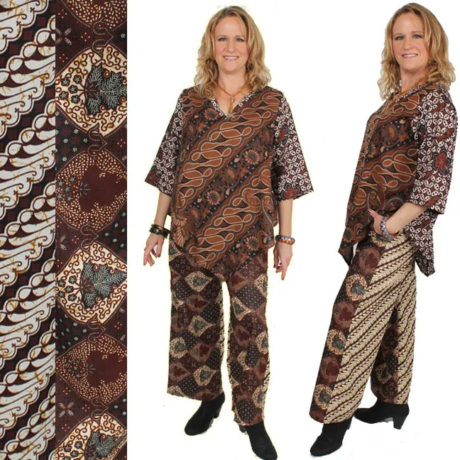 Tienda ho Authentic Batik Boho Pants Nothing-Matches Hippie Chic Resort Wear Med-5x 