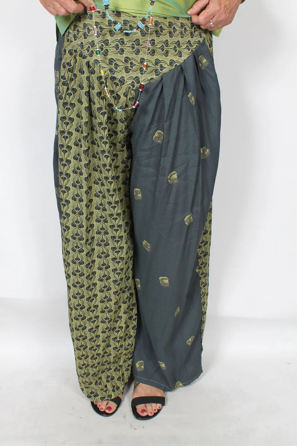 Tienda ho Olive & Gray Boho Pants Nothing-Matches Sml-2x 