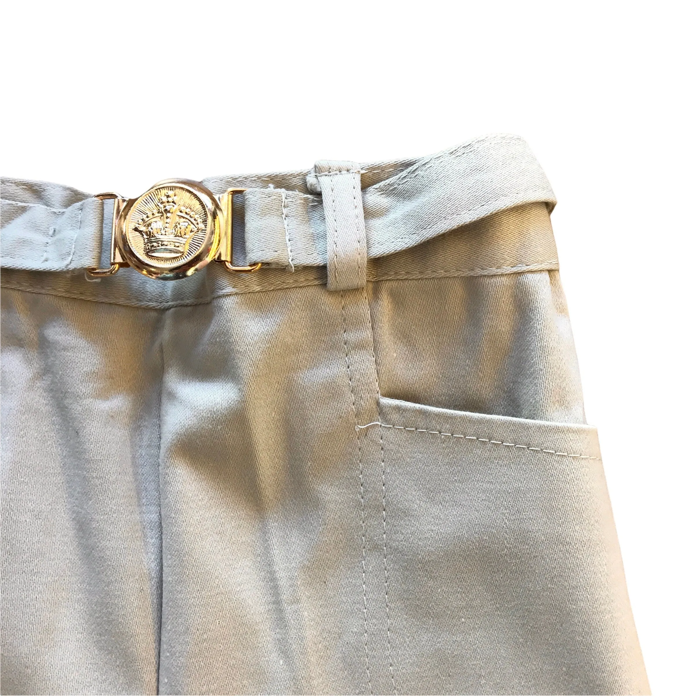 Vintage 60s Beige Flare Trousers /  4-5Y