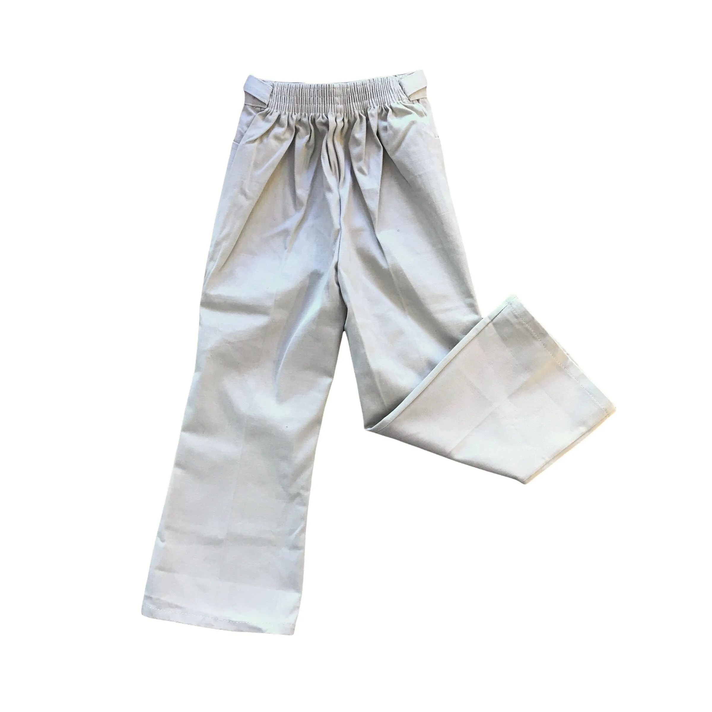 Vintage 60s Beige Flare Trousers /  4-5Y