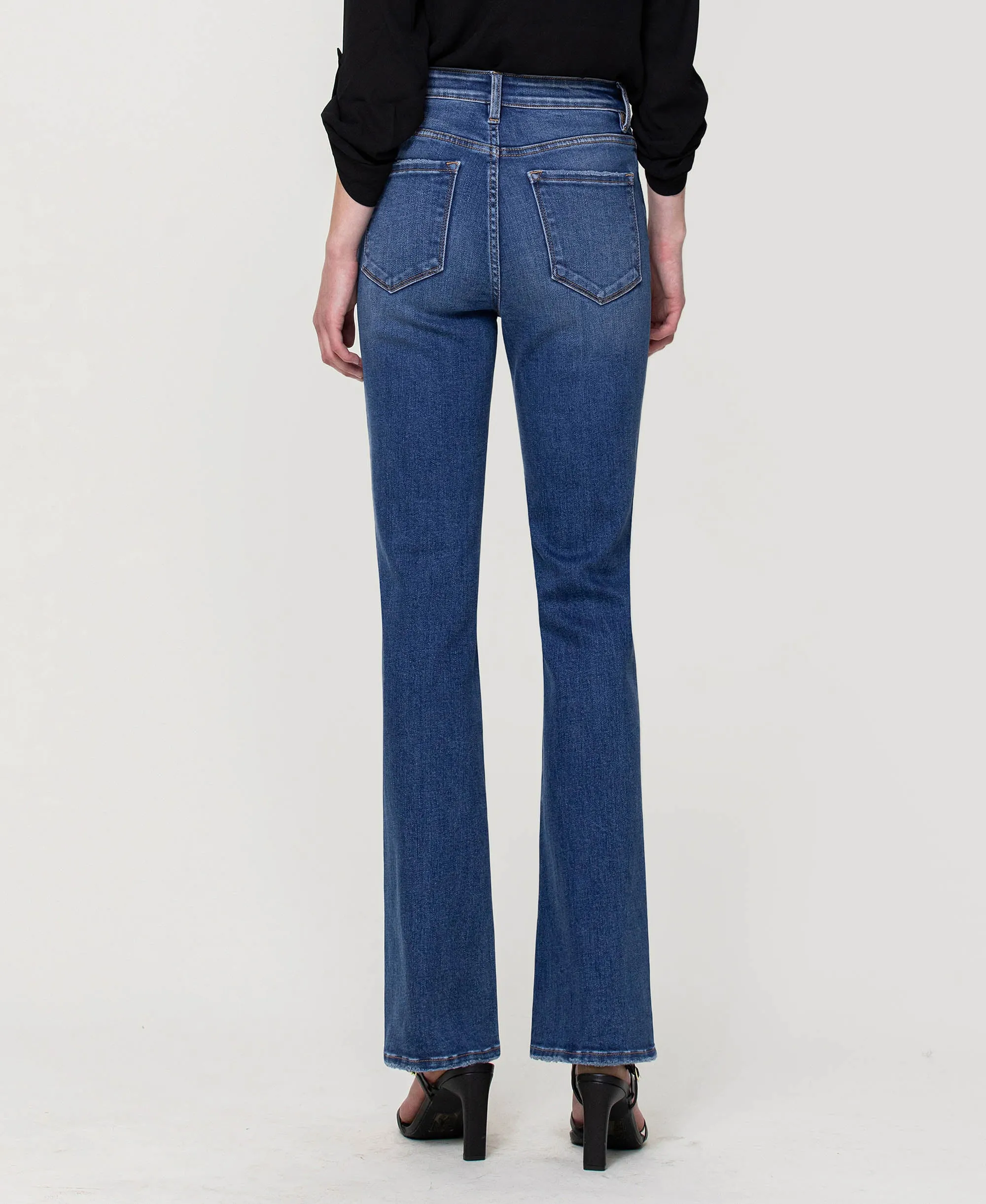 Walking on Sunshine - High Rise Slim Stretch Bootcut Jeans