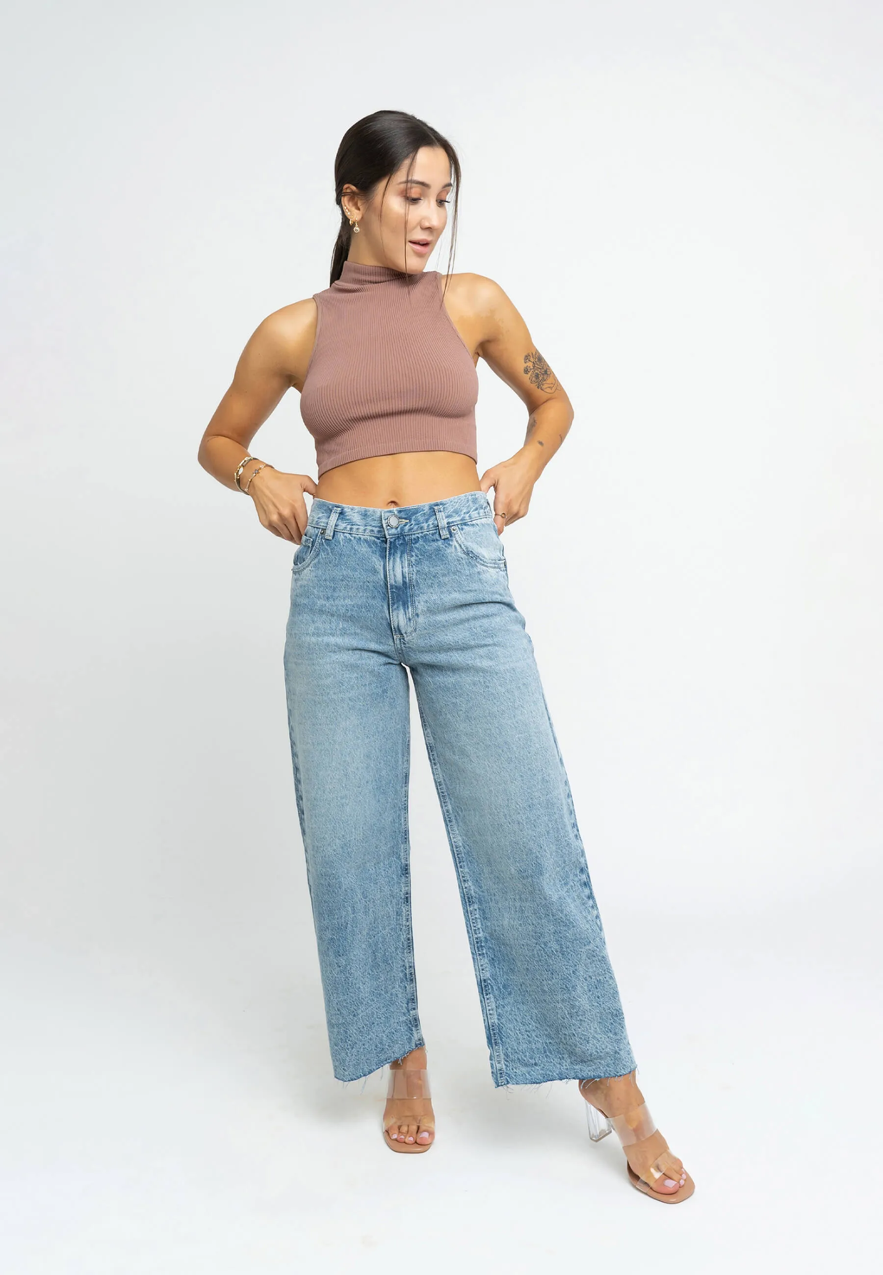 Wide Leg Cropped