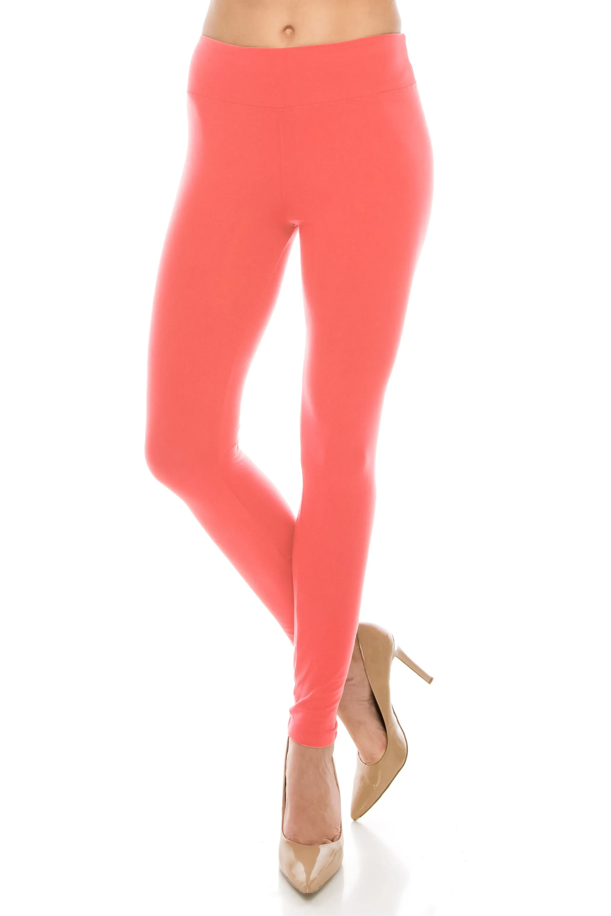 Women's High Waist Leggings - Premium Buttery Soft Yoga Leggings - Solid Colors