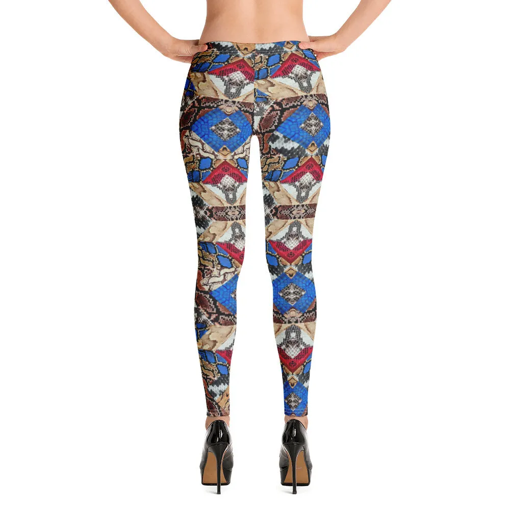 Women's Snakeskin Print Leggings