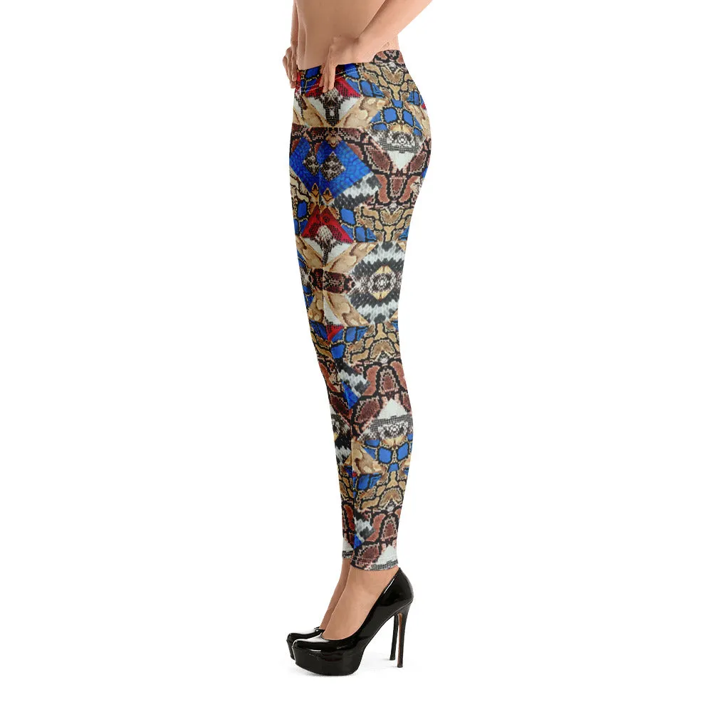 Women's Snakeskin Print Leggings