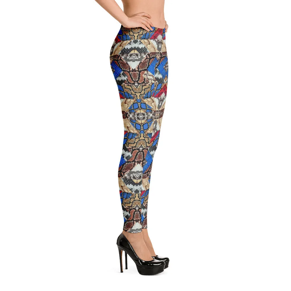 Women's Snakeskin Print Leggings