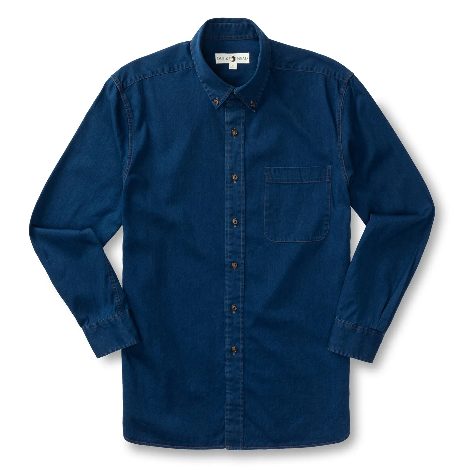 Worley Solid Denim Sport Shirt