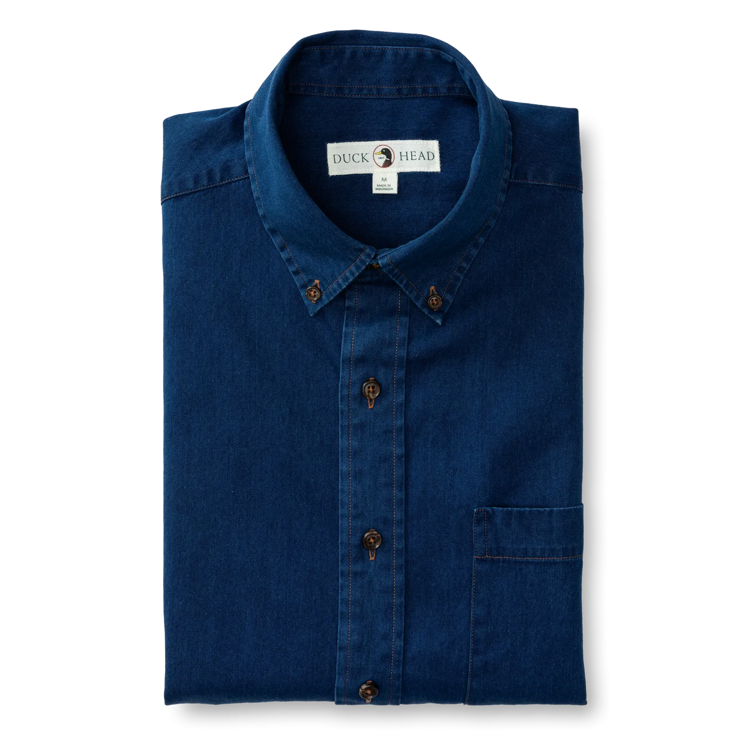 Worley Solid Denim Sport Shirt