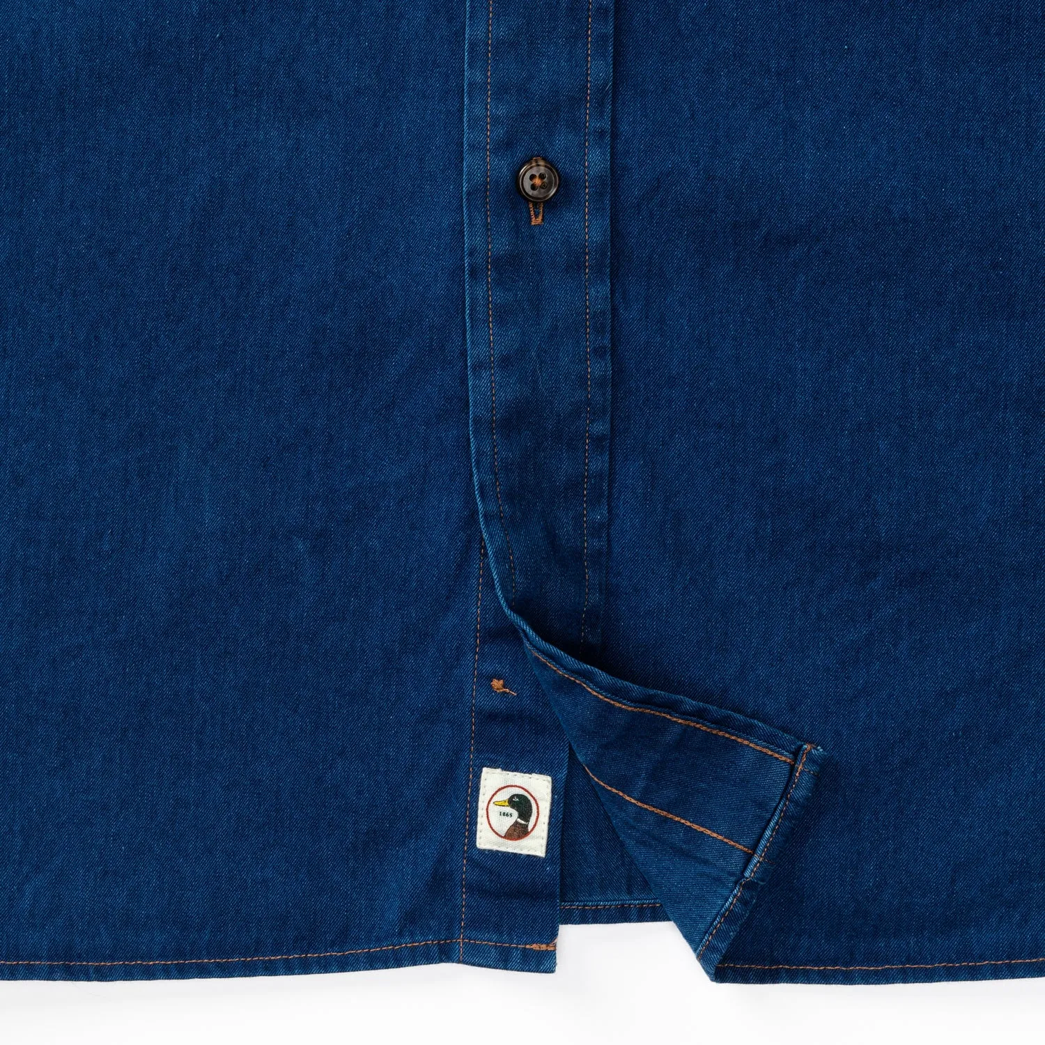 Worley Solid Denim Sport Shirt